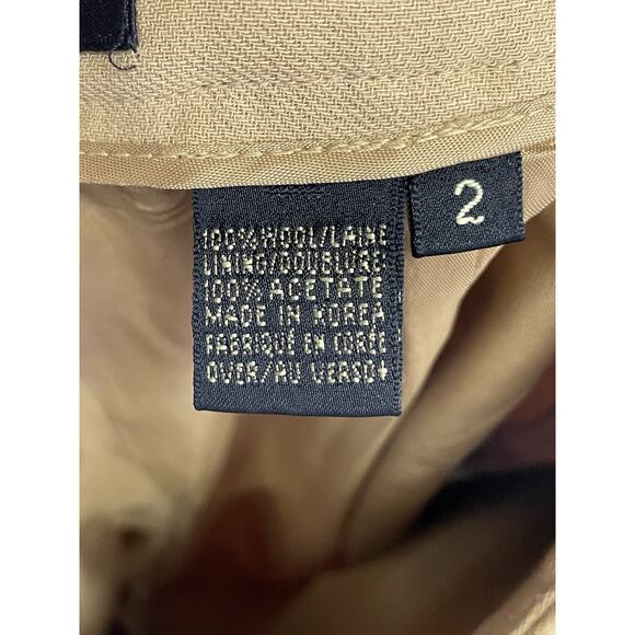Dana Buchman Pants Womens 2 Camel Wool Blend Goddess Pleated Lined Work Office - Picture 13 of 15